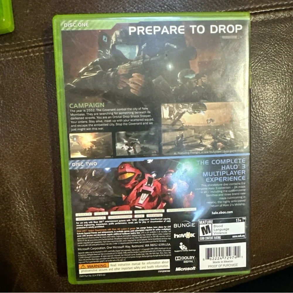 Halo 3: ODST Microsoft Xbox 360, 2009 Complete With Manual‎
